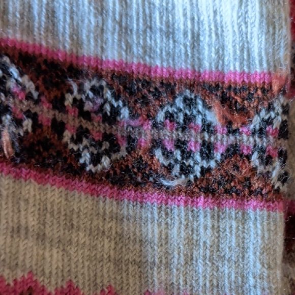 Smartwool Pink and Brown Patterned Socks - Picture 5 of 7